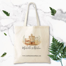 Keukengerei Eten Waterverf Home Catering Tote Bag