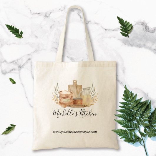 Keukengerei Eten Waterverf Home Catering Tote Bag