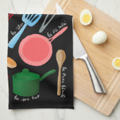 Keukengerei / Gereedschap in Hawaïaanse Keukenhand Theedoek (Quarter Fold)