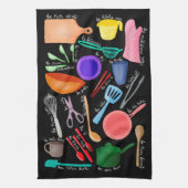 Keukengerei / Gereedschap in Hawaïaanse Keukenhand Theedoek (Verticaal)