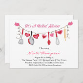 Keukengerei, Heart Garland Shower Kaart (Voorkant / Achterkant)