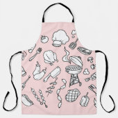 Keukengerei I Groenten Keukenpatroon Schort (Voorkant)