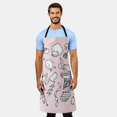 Keukengerei I Groenten Keukenpatroon Schort (Gedragen)