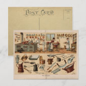  keukengerei illustratie briefkaart (Voorkant / Achterkant)