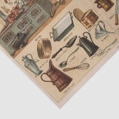  keukengerei illustratie tissuepapier (Detail)