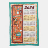  keukengerei Kalenderhanddoek Theedoek (Verticaal)