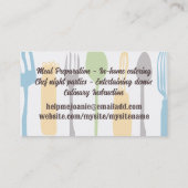 Keukengerei Kookklasse Chef Catering Visitekaartje (Achterkant)