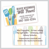 Keukengerei Kookklasse Chef Catering Visitekaartje