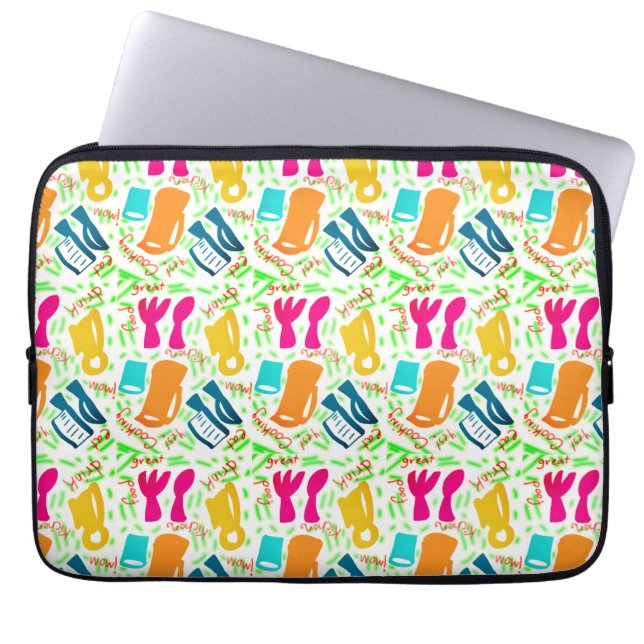 keukengerei laptop sleeve (Voorkant)