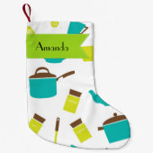 Keukengerei, met de klok mee, messenmakerswerk, Jo Kleine Kerstsok (Voorkant)