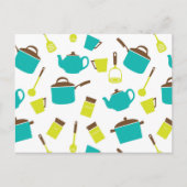 Keukengerei, met de klok mee, messenmakerswerk, ke briefkaart (Voorkant)