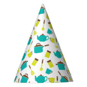 Keukengerei, met de klok mee, messenmakerswerk, ke feesthoedjes (Voorkant)