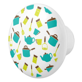 Keukengerei, met de klok mee, messenmakerswerk, ke keramische knop