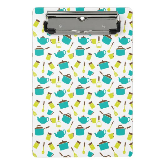 Keukengerei, met de klok mee, messenmakerswerk, ke mini klembord (Voorkant)