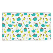 Keukengerei, met de klok mee, messenmakerswerk, ke naambadge (Voorkant)