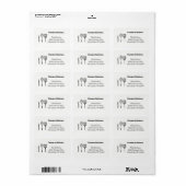 Keukengerei Nieuw Adres Etiket (Full Sheet)