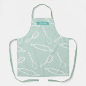 Keukengerei Patroon Mint Groen Schort (Voorkant)