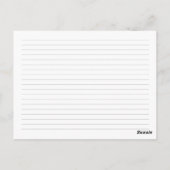 Keukengerei receptenkaarten, neutraal grijs briefkaart (Achterkant)