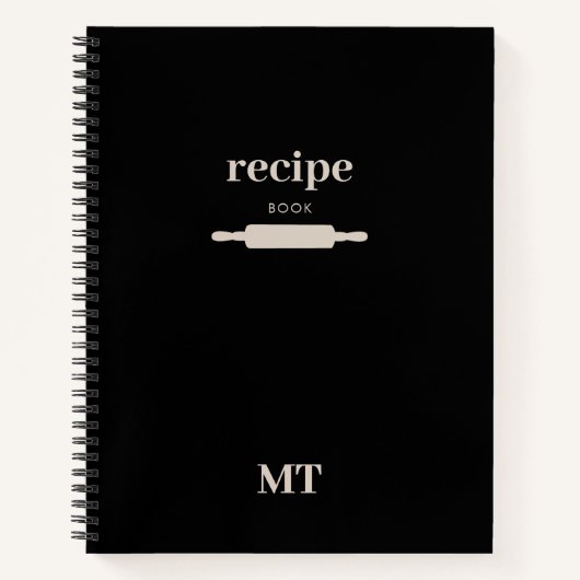Keukengerei Rolling Pin Recept Kookboek Notitieboek (Voorkant)