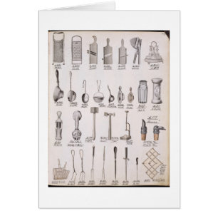 Keukengerei, uit een handelscatalogus van de huisd