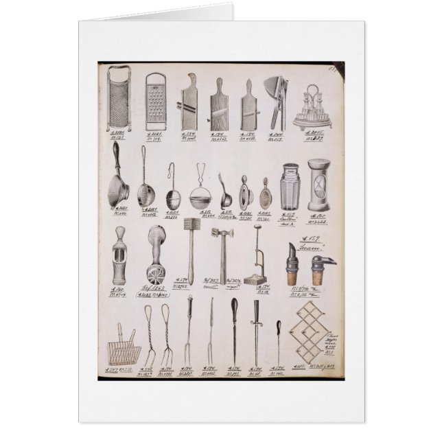 Keukengerei, uit een handelscatalogus van de huisd (Voorkant)