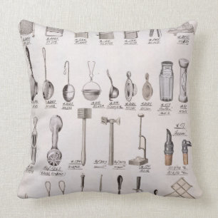 Keukengerei, uit een handelscatalogus van de huisd kussen