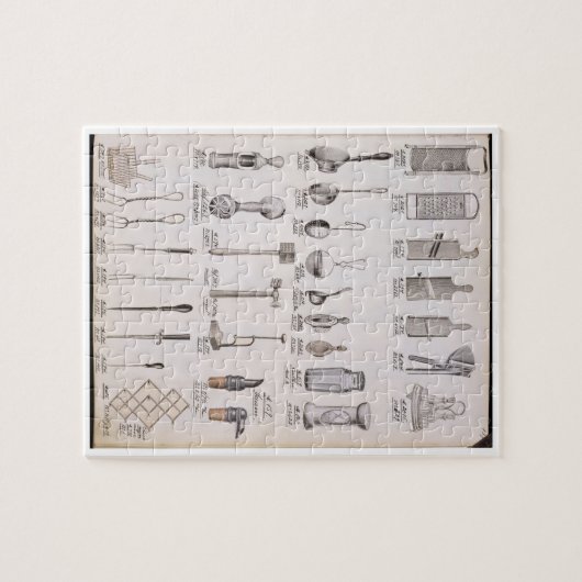 Keukengerei, uit een handelscatalogus van de huisd legpuzzel (Horizontaal)