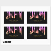 keukengerei voor catering rechthoekige sticker (Vel)