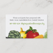 keukengerei voor dames en heren visitekaartje (Achterkant)