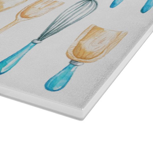 Keukengerei voor glas snijplank (Hoek)