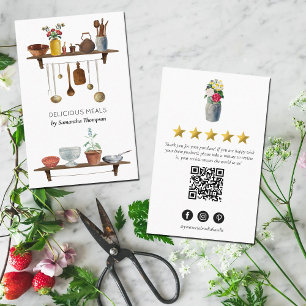 Keukengerei voor maaltijden Kaas-catering Review V Visitekaartje