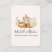 Keukengerei Waterverf Home Catering Visitekaartje (Voorkant)