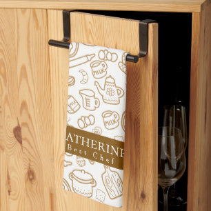 Keukengerei Wit Bruin Keuken Handdoeken