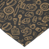 Keukengerei zwart tafelkleed (Gekanteld)