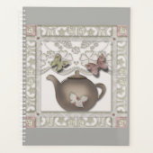 Keukenglazen theepot-beige kleuren planner (Voorkant)