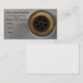 Keukengootsteen dicht bij de drain, perfect! visitekaartje (Voorkant / Achterkant)