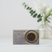 Keukengootsteen dicht bij de drain, perfect! visitekaartje (Staand voorkant)