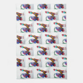 Keukenhanddoek - 019 Rooster (Verticaal)