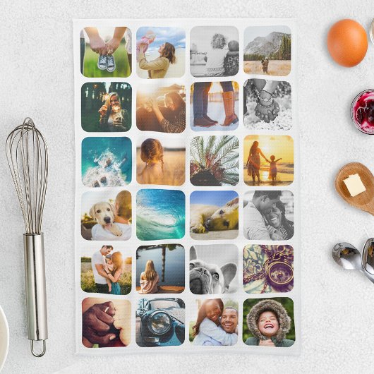 Keukenhanddoek 24 Sjabloon met foto's