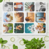 Keukenhanddoek 24 Sjabloon met foto's (Gevouwen)