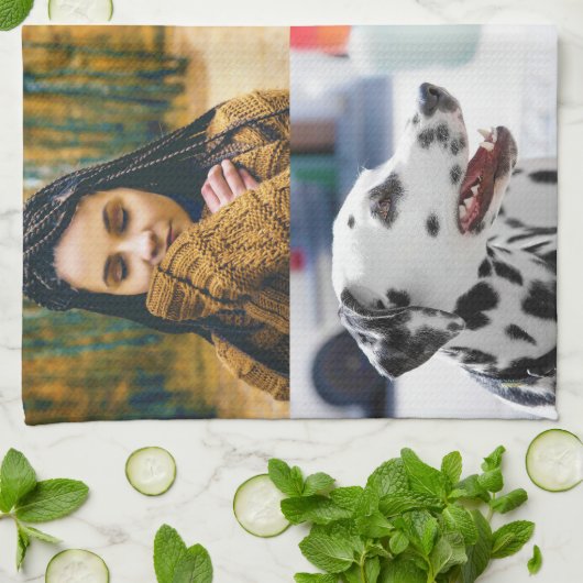 keukenhanddoek 4 Fotosjabloon (Gevouwen)