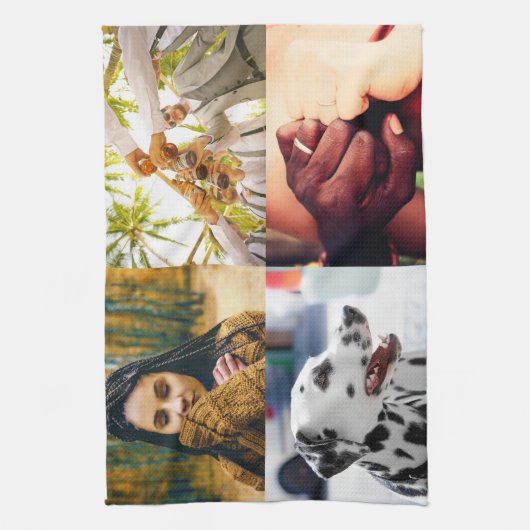 keukenhanddoek 4 Fotosjabloon (Verticaal)