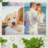 Keukenhanddoek 4 Sjabloon met foto's (Gevouwen)