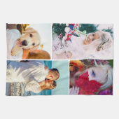 Keukenhanddoek 4 Sjabloon met foto's (Horizontaal)