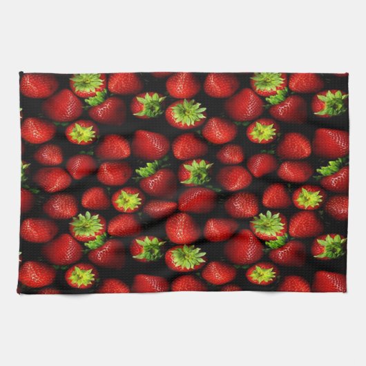 keukenhanddoek/aardbeien theedoek (Horizontaal)