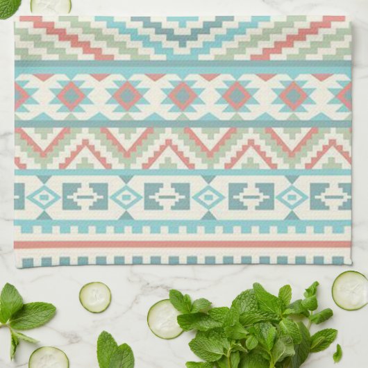 Keukenhanddoek/Aztec Tribal Theedoek (Gevouwen)