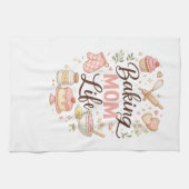 Keukenhanddoek 'Baking Mom Life' (Horizontaal)