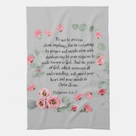 Keukenhanddoek - Bijbelse Filippijnen 4:6-7
