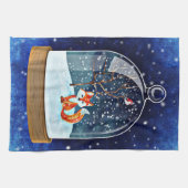 Keukenhanddoek blauw (Horizontaal)