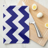 Keukenhanddoek/Blauwe Chevron Theedoek (Quarter Fold)